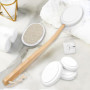 Magrimaxio Applicateur Creme Dos, 7 Pièces Brosse Pour le Dos Douche Avec 4 Tête de Brosse Remplaçable, Brosse Dos Douche Long M