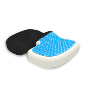 Relota Coussin Coccyx Anti escarre fessier avec Gel Respirant, Coussin de siège orthopédique Ergonomique mémoire de Forme pour S