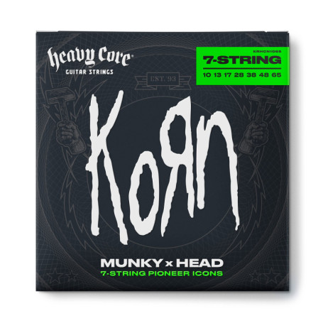 JIM DUNLOP - cordes pour guitare electrique - Heavy Core Korn 10-65 7 cordes