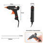 AUXHCYL Pistolet à Colle Chaude avec 60 Bâtons de Colle, Pistolet à Colle Loisirs pour Projets Bricolage à Domicile et au Bureau