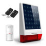 Wolf Guard Système d'alarme domestique sans fil 120 dB Sirène solaire d'extérieur