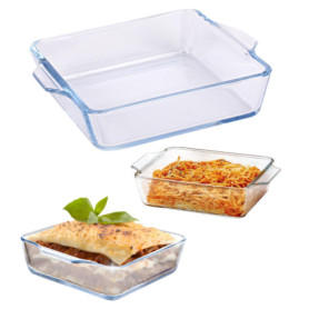 Plat De Cuisson En Verre De 0.8 Litres,19,5*16,5*4,6,Plats À Four,Plat À Gratin En Verre,Plat De Cuisson En Verre,plat A Gratin,