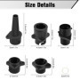 Adaptateur de Kayak, Adaptateur de Pompe Sup, Adaptateur Pompe Kayak Embout de Gonflage, Sup Adaptateur de Valve Standard avec 4