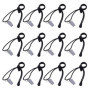 Mudder Pince de Serrage Backdrop Clamp Clip pour Photo Studio Vidéo, 12 Pack, Noir