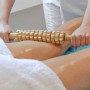 DAOZWUBGIH Rouleau de Massage Corporel en Bois, Masseur Anti Cellulite, Pour Maderothérapie Corps et Drainage Lymphatique, Bâton