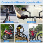 Vankarr 2 Pièces Retroviseur Velo Electrique Retroviseur Trotinette Electrique Rétroviseur Vélo Pliable Rétroviseurs Compatibles