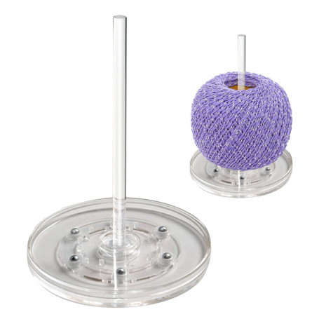 xyuayamz Support Pelote de Laine, Dérouleur de Laine Rotatif, Yarn Holder avec Roulement à Billes, Rangement Vertical de Fil, Ca