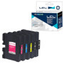 LCL Cartouche d'encre Compatible GC-41 GC41 GC41K GC41C GC41M GC41Y Pigment (2KCMY) Remplacement pour Ricoh Aficio SG 2100 2100N