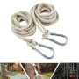 JUEYEEK Lot de 2 sangles de suspension pour balancelle d'arbre avec crochets robustes, pour intérieur et extérieur (corde simple