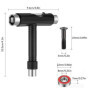 YEYIT Outils de skateboard tout-en-un, 8 roulements à billes RS608, 1 clé Allen de type T, 1 tournevis cruciforme de L, 10 écrou
