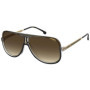 Carrera Lunettes de Soleil 1059/S 2m2 64/11/145 pour Homme Sunglasses, 2M2/HA Black Gold, 64 Unisex
