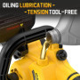 Mini tronçonneuse sans fil de 20,3 cm compatible avec batterie Dewalt 18 V 20 V, huileur automatique sans balais, petite tronçon