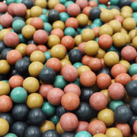 OUBOTER Lot de 300 billes d'argile 9 mm pour lance-pierres, munitions d'argile pour lance-pierres, munitions d'argile pour lance