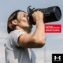Under Armour Playmaker Carafe de sport, bouteille d'eau avec poignée, isolation en mousse et résistante aux fuites, 1,9 l, noir/