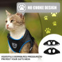 Ensemble harnais et laisse pour chat - Ensemble harnais et laisse pour chien - Anti-fugue - Réglable/léger/doux - Pour promener 