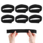 Lot de 6 pinces à pantalon pour vélo, ski, bandes Velcro larges, serre-câbles, bande Velcro, réflecteur en caoutchouc, pour adul