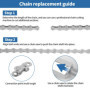 Chaîne de vélo - Kit Réparation Chaîne Vélo - Alliage d'Aluminium - Outil Démonte Chaîne - Pour Réparer Chaînes VTT et Vélo de C