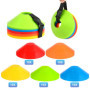 Set de 50 Plot Sport-5 Couleurs-Idéal pour Cone de signalisation-Parfait pour l'entraînement au Football, Hockey, Patinage et Ha