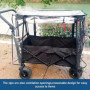 Chariot Protection de Pluie pour Chariot Pliable avec Toit, Protection Contre la Pluie pour Chariot pour Enfants, Housse de Plui