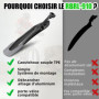 RBRL Garde - Boue de Vélo Universelle Réglable, Epaissir Elargir Set de Garde-Boue vélo pour VTT/BMX pour protéger de l'eau et d