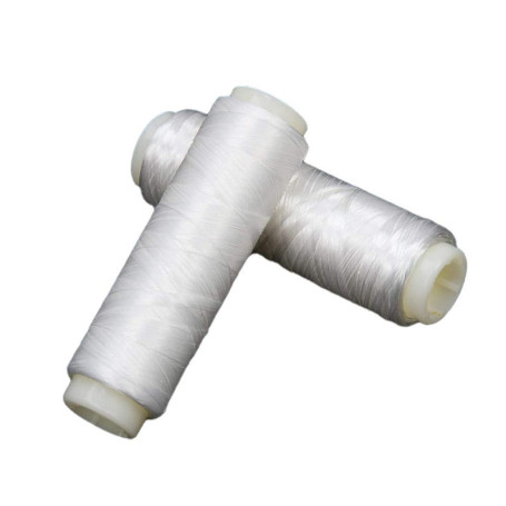 ANCLLO Lot de 2 lignes de pêche en nylon haute résistance 0,2 mm x 200 m, Blanc, Monofilament