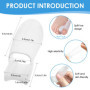 6 Pièces Correcteur Hallux Valgus en Silicone, Séparateurs d'Orteils Transparent, Détente du Gros Orteil, Écarteur Orteil pour S