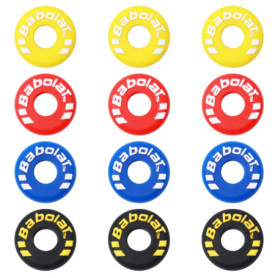 UTMACH Amortisseur Raquette Tennis 12 Pcs Amortisseur en Silicone Lettre Amortisseur Tennis Vibrations de Colored Anti Vibration