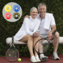 UTMACH Amortisseur Raquette Tennis 12 Pcs Amortisseur en Silicone Lettre Amortisseur Tennis Vibrations de Colored Anti Vibration
