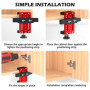Positionneur D'installation De Porte D'armoire, Gabarit De Montage De Porte D'armoire, Cabinet Door Installation Positioner, Out