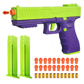 Pistolet Jouet Automatique pour Enfants – Mécanique avec Éjection de Douilles, pour Filles et Garçons