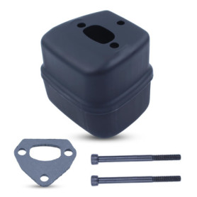 Haishine Kit d'échappement de silencieux pour Husqvarna 36 41 136 137 141 142 Partie de la Tronçonneuse Silent Block # 530069415