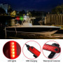 6pcs Feux De Navigation Pour Bateau, Feux Navigation Bateau, Lampes De Navigation À Led 4 Types De Mode Clignotant Lumières Poup