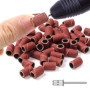 luoshaPUCY 100Pcs Embouts de Ponceuse Manchons Accessoire de Manucure, #180 Grain Bandes de Ponçage pour Manucure Pédicure (2*Fo