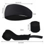 3 Pièces Noir Gants de Boxe Kit, 5m Élastique Bandages de Boxe arec Bandeaux de Sport, Stabilité Bandes Boxe sous Gants pour Hom
