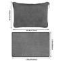 WANDGU 127×152cm Couverture Chaude d'avion: Grise Couverture de Voyage Ultra Légère, Couverture de Voyage Polyvalente et Oreille