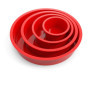 Moule Gateau Silicone, 4Pcs Moule a Gateau Rond, Moule Silicone Patisserie Dégagement Rapide Pour Gateau éponge, Antiadhésif Mou