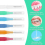 NVIYAM 24 Pcs Brossettes Interdentaire Cure-Dents Interdental Brush Brosse Dentaire Portable Avec Couvercle Dentaire Brosse d'Hy