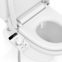 NVIYAM Toilette Japonaise Bidet, Bidet Toilette Gauche WC Bidet, Toilette WC non Electrique, Accessoire pour Toilettes avec Doub
