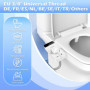 NVIYAM Toilette Japonaise Bidet, Bidet Toilette Gauche WC Bidet, Toilette WC non Electrique, Accessoire pour Toilettes avec Doub
