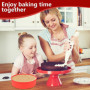 NVIYAM Moule Gateau Silicone Rond 20cm 2Pc, gâteaux ronds en silicone, moules à gâteaux antiadhésifs, Dégagement Rapide, Moule a