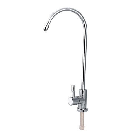 Robinet cuisine, 1/4 '' d'évier de cuisine en acier inoxydable Robinet Robinet Filtre à eau potable par osmose inverse, chrome