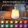 Diboniur Lampe de Chevet Enfant Tactile Veilleuse LED, Rechargeable Veilleuse Bébé Maternité avec 13 Couleurs, Veilleuse Adulte 