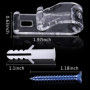Rideau Crochet Stores Crochet,4 PCS Rideau Clip P Transparent avec Vis Crochet pour Cordon de Store en Plastique Dispositif de S