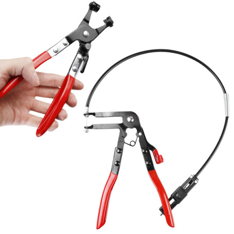 Pince pour colliers de serrage à col droit : WEGREAT 2 pièces Pince à colliers de serrage à bande à ressort 650 mm Outil pour en