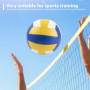 WIYETY Ballon de Beach-Volley Taille Officielle 5 : Volleyball Souple avec Pompe, Doux au Toucher pour Entraînement Sportif et J