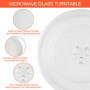 WinGluge Plateau Micro Onde 24.5cm, Assiette Tournante en Verre Type Y pour Micro-ondes, Plateau Tournant pour Micro Ondes et Po