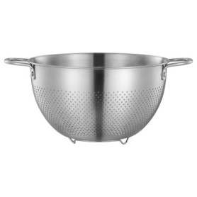 Passoire Inox Passoire Cuisine avec Poignées et Base Passoire pour Spaghetti/Nouilles/Riz/Fruits/Légumes, Passoire Ø 24cm, Lavab
