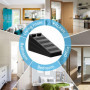 FERRGIA 8 Noir Cale Porte Caoutchouc Souple,Hauteur Reglable Antidérapante Bloc,Non Toxique,Non Odeur Arrêt de Cale Porte,Caoutc