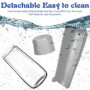 MTINRNI 550ML Bouteille d'eau pour Chien Chat,150°Pliable Gourde Chien,Distributeur d'eau Portable étanche,BPA-Free,Convient pou