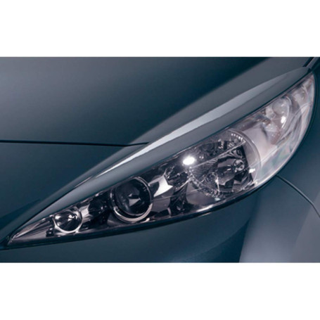 RDX Racedesign Spoilers de phares compatible avec Peugeot 207 2006- (ABS)